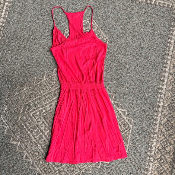 Express Hot Pink Ruffle Dress - Picture 3 of 3